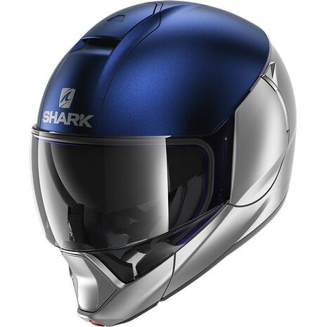 Shark / シャーク モジュラーヘルメット EVOJET DUAL BLANK Mat シルバー ブルー シルバー/SBS | HE8806SBS, sh_HE8806ESBSL - SHARK / シャークヘルメット