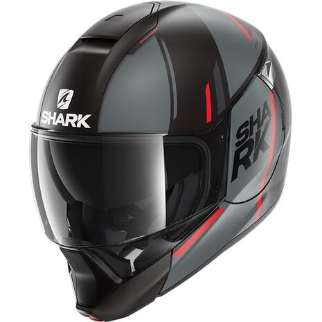 Shark / シャーク モジュラーヘルメット EVOJET VYDA MAT ブラック アンスラサイト レッド/KAR | HE8809KAR, sh_HE8809EKARM - SHARK / シャークヘルメット