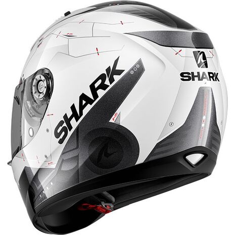 Shark / シャーク フルフェイスヘルメット RIDILL 1.2 MECCA ホワイト ブラック レッド/WKR | HE0537WKR, sh_HE0537EWKRXS - SHARK / シャークヘルメット