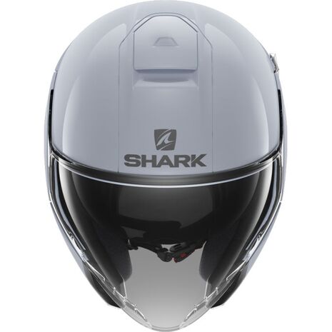 Shark / シャーク オープンフェイスヘルメット CITYCRUISER DUAL BLANK ホワイト シルバー Glossy/W01 | HE1928W01, sh_HE1928EW01XL - SHARK / シャークヘルメット
