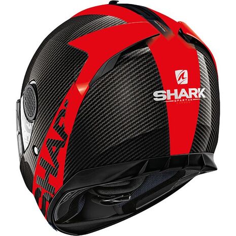 Shark / シャーク フルフェイスヘルメット SPARTAN CARB 1.2 SKIN カーボン レッド レッド/DRR | HE3400DRR, sh_HE3400EDRRXS - SHARK / シャークヘルメット