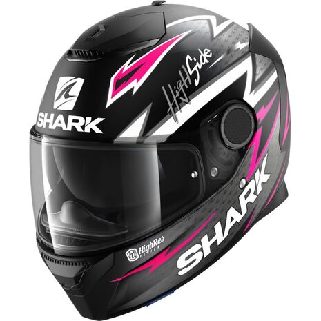 Shark / シャーク フルフェイスヘルメット SPARTAN 1.2 ADRIAN PARASSOL Mat ブラック アンスラサイト パープル/KAV | HE3464KAV, sh_HE3464EKAVXS - SHARK / シャークヘルメット