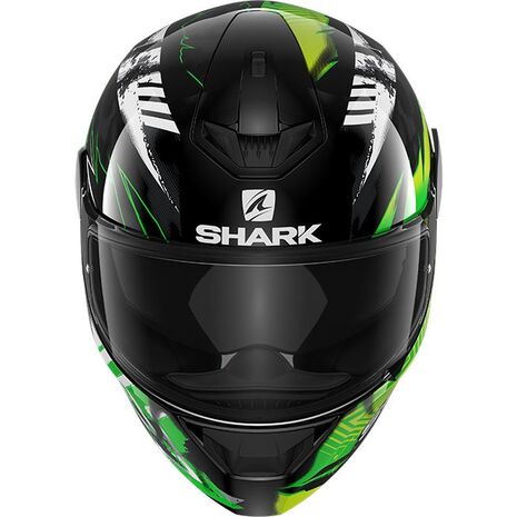Shark / シャーク フルフェイスヘルメット D-SKWAL 2 PENXA ブラック グリーン イエロー/KGY | HE4054KGY, sh_HE4054EKGYXS - SHARK / シャークヘルメット