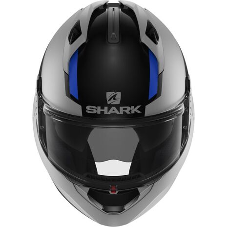 Shark / シャーク モジュラーヘルメット EVO GT SEAN ブラック シルバー ブルー/KSB | HE8913KSB, sh_HE8913EKSBL - SHARK / シャークヘルメット