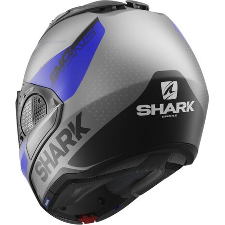 Shark / シャーク モジュラーヘルメット EVO GT ENCKE MAT アンスラサイト ブルー ブラック/ABK | HE8915ABK, sh_HE8915EABKM - SHARK / シャークヘルメット