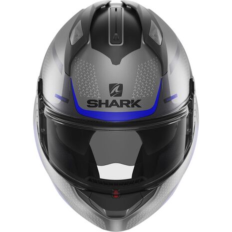 Shark / シャーク モジュラーヘルメット EVO GT ENCKE MAT アンスラサイト ブルー ブラック/ABK | HE8915ABK, sh_HE8915EABKS - SHARK / シャークヘルメット