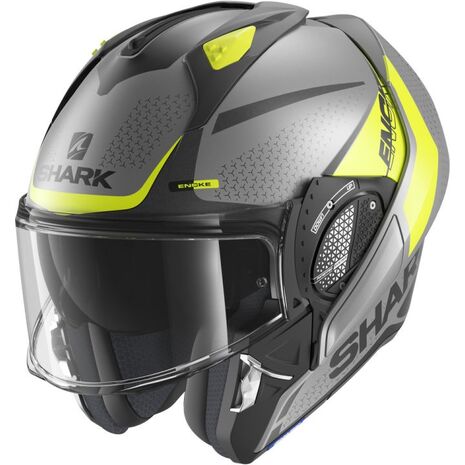 Shark / シャーク モジュラーヘルメット EVO GT ENCKE MAT アンスラサイト イエロー ブラック/AYK | HE8915AYK, sh_HE8915EAYKM - SHARK / シャークヘルメット