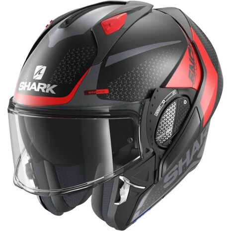 Shark / シャーク モジュラーヘルメット EVO GT ENCKE MAT ブラック レッド アンスラサイト/KRA | HE8915KRA, sh_HE8915EKRAS - SHARK / シャークヘルメット