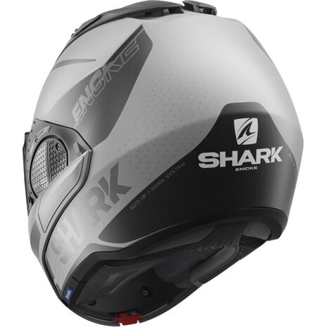 Shark / シャーク モジュラーヘルメット EVO GT ENCKE MAT シルバー アンスラサイト ブラック/SAK | HE8915SAK, sh_HE8915ESAKL - SHARK / シャークヘルメット