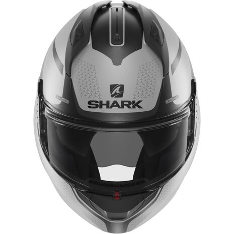 Shark / シャーク モジュラーヘルメット EVO GT ENCKE MAT シルバー アンスラサイト ブラック/SAK | HE8915SAK, sh_HE8915ESAKM - SHARK / シャークヘルメット