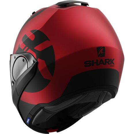 Shark / シャーク モジュラーヘルメット EVO ES KEDJE Mat レッド ブラック レッド/RKR | HE9809RKR, sh_HE9809ERKRL - SHARK / シャークヘルメット