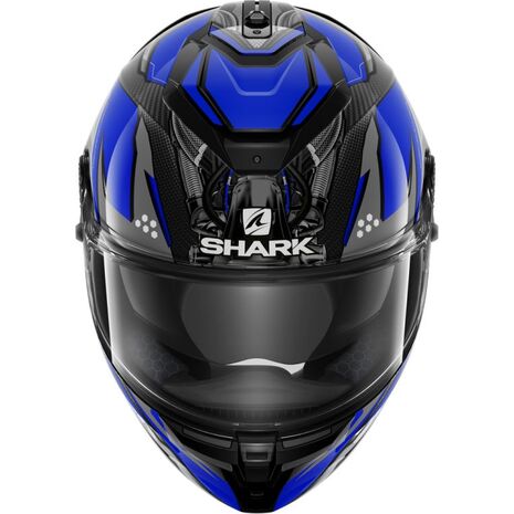 Shark / シャーク フルフェイスヘルメット SPARTAN GT カーボン URIKAN カーボン ブルー ホワイト/DBW | HE7012DBW, sh_HE7012EDBWXL - SHARK / シャークヘルメット