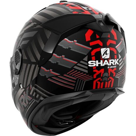 Shark / シャーク フルフェイスヘルメット SPARTAN GT BCL. MICR. E-BRAKE Mat Mat ブラック レッド アンスラサイト/KRA | HE7073KRA, sh_HE7073EKRAXS - SHARK / シャークヘルメット
