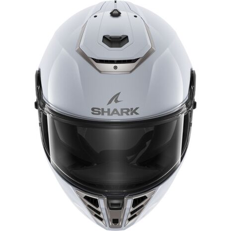 Shark / シャーク フルフェイスヘルメット SPARTAN RS BLANK ホワイト シルバー Glossy/W01 | HE8100W01, sh_HE8100EW01XL - SHARK / シャークヘルメット