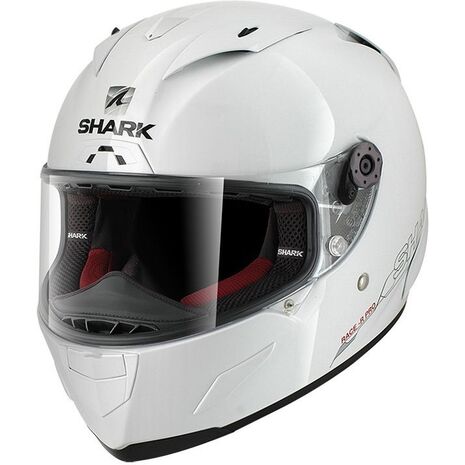 Shark / シャーク フルフェイスヘルメット RACE-R PRO BLANK ホワイト アズール/WHU | HE8600WHU, sh_HE8600EWHUXL - SHARK / シャークヘルメット