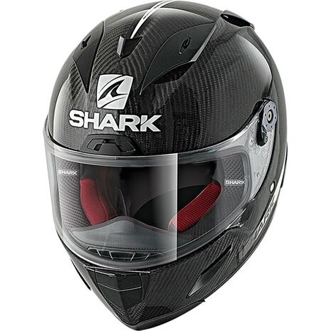 Shark / シャーク フルフェイスヘルメット RACE-R PRO カーボン SKIN カーボン ホワイト ブラック/DWK | HE8677DWK, sh_HE8677EDWKXS - SHARK / シャークヘルメット