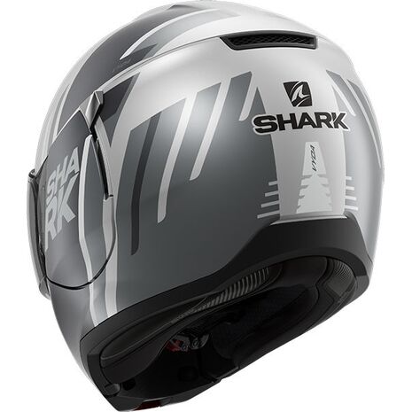 Shark / シャーク モジュラーヘルメット EVOJET VYDA MAT シルバー アンスラサイト ブラック/SAK | HE8809SAK, sh_HE8809ESAKXS - SHARK / シャークヘルメット