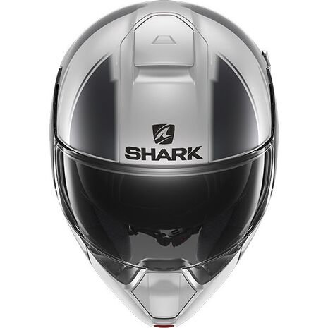 Shark / シャーク モジュラーヘルメット EVOJET VYDA MAT シルバー アンスラサイト ブラック/SAK | HE8809SAK, sh_HE8809ESAKXS - SHARK / シャークヘルメット