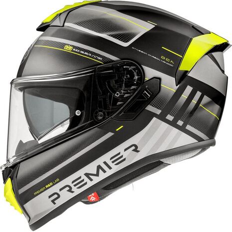 Premier / プレミア フルフェイス ヘルメット 22 EVOLUZIONE SP Y BM pinlock includ | APINTEVLFIBSPY, pre_APINTEVLFIBSPY0XXL - Premier / プレミアヘルメット