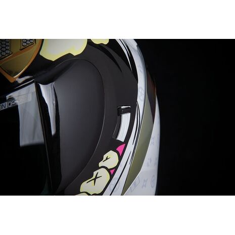 Icon Street フルフェイスヘルメット Airform Grillz 白, 金, icon_0101-13335 - ICON / アイコン