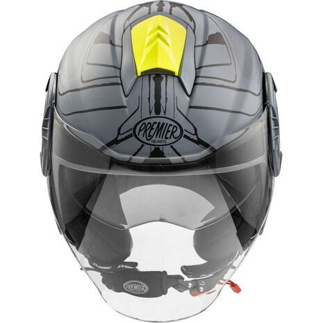 Premier / プレミア オープンフェイス ヘルメット 22 COOL EVO NTY GREY BM | APJETCOOFIBNYG, pre_APJETCOOFIBNYG0XXL - Premier / プレミアヘルメット