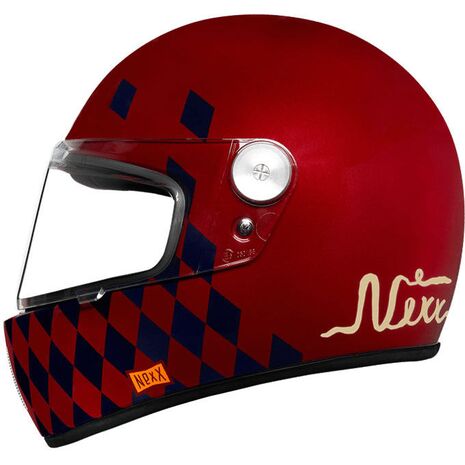 Nexx / ネックス ヘルメット X.G100R Checkmate BURGUNDY Size L | 01XGR14349167-L, nexx_01XGR14349167-L - Nexx / ネックス ヘルメット
