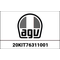 AGV / エージーブ KIT REAR EXTRACTOR (+mesh) AX9/AX-8 EVO/AX-8 DUAL WHITE | 20KIT76311001, agv_20KIT76311-001 - AGV / エージーブイヘルメット