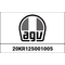 AGV / エージーブ FRONT VENT COVER PAINTED TOURMODULAR LUNA GREY | 20KR125001005, agv_20KR125001-005 - AGV / エージーブイヘルメット
