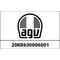 AGV / エージーブ VISOR HOOK REPAIR KIT K6 BLACK | 20KR630006001, agv_20KR630006-001 - AGV / エージーブイヘルメット