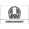 AGV / エージーブ KIT FRONT VENTS EXTERNAL PART K6 BLACK | 20KR630008001, agv_20KR630008-001 - AGV / エージーブイヘルメット