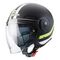 Caberg UPTOWN CHRONO Open Face Helmet, MATT BLACK/WHITE/YELLOW FLUO | C6GE00D9, cab_C6GE00D9XXL - Caberg / カバーグヘルメット