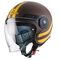 Caberg UPTOWN CHRONO Open Face Helmet, MATT BROWN/YELLOW | C6GE00H6, cab_C6GE00H6XXL - Caberg / カバーグヘルメット
