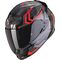 Scorpion / スコーピオン Exo フルフェイスヘルメット 491 Spin ブラックレッド | 48-370-24, sco_48-370-24_L - Scorpion / スコーピオンヘルメット