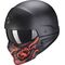 Scorpion / スコーピオン Exo モジュラーヘルメット Combat Evo Samurai ブラックレッド | 85-105-24, sco_85-105-24_L - Scorpion / スコーピオンヘルメット